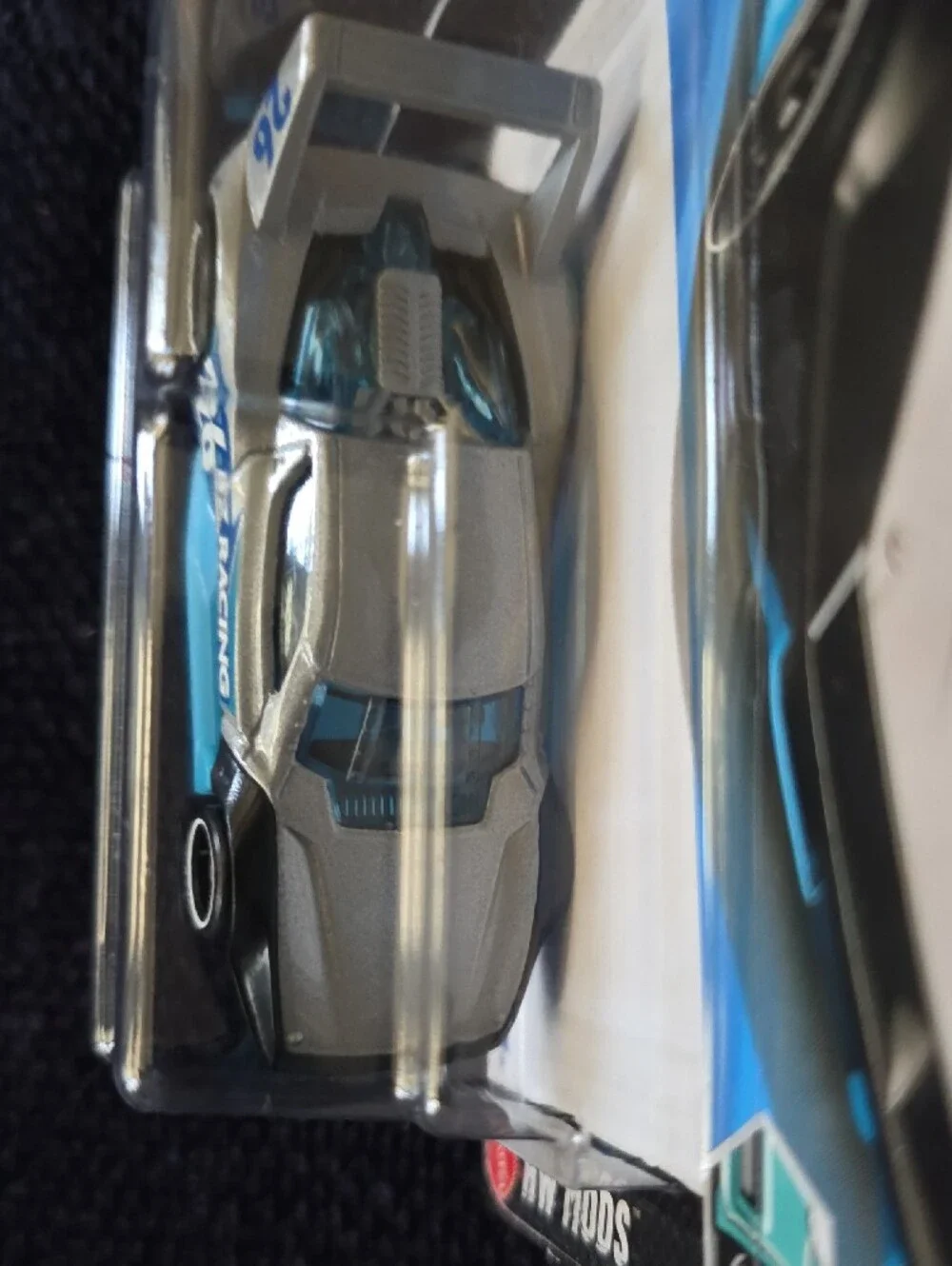Hot Wheels High-Tail Chaser Racing Car - White & Blue